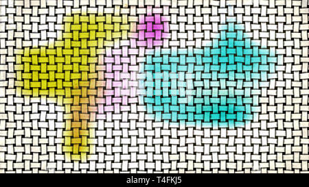 Colorful Bamboo Background Image Stock Photo