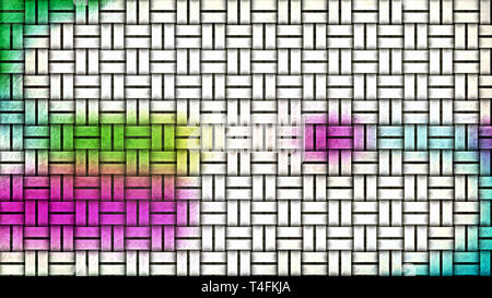 Colorful Wicker Background Stock Photo