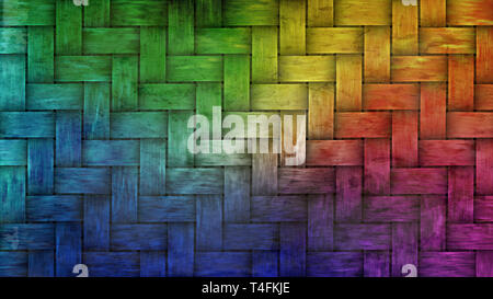 Colorful Basket Weave Texture Stock Photo