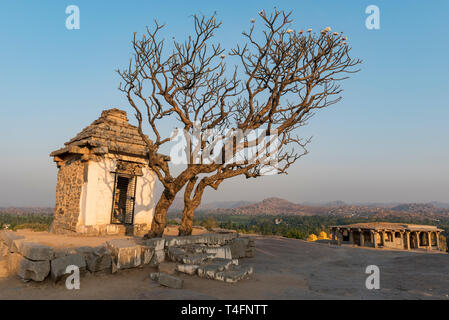 Temples on Hemakuta hill in Hampi, India Stock Photo