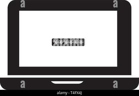 laptop icon trendy Stock Vector