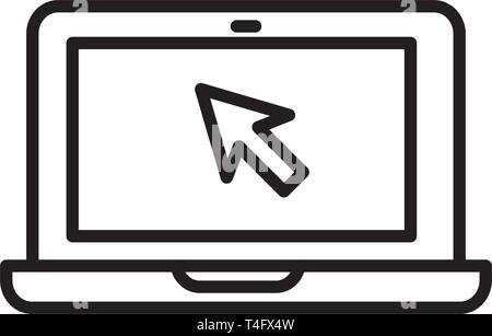 laptop icon trendy Stock Vector