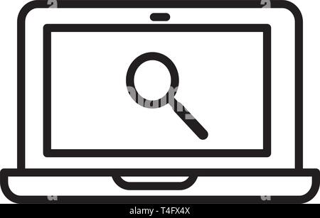 laptop icon trendy Stock Vector