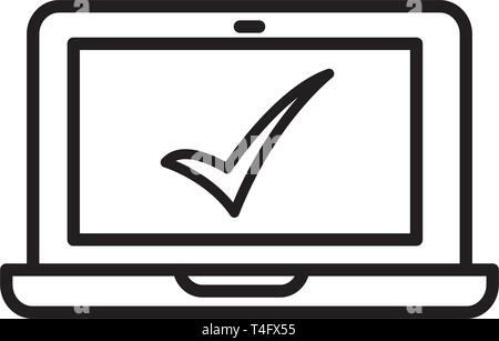 laptop icon trendy Stock Vector