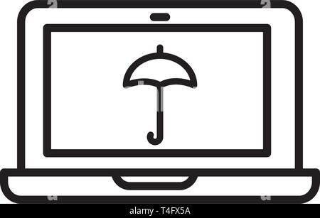 laptop icon trendy Stock Vector