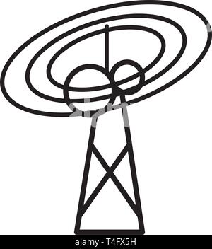 tower icon trendy Stock Vector