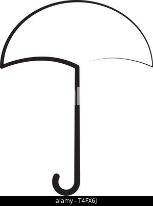 umbrella icon trendy Stock Vector