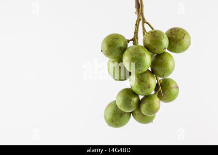 Delicious exotic tropical fruit called Melicoccus bijugatus Stock Photo