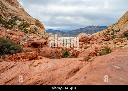 The Red Rock Canyon National Conservation Area near Las Vegas Stock Photo