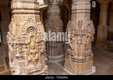 Chandraprabhu Jain Temple  jaisalmer, Rajasthan, India Stock Photo