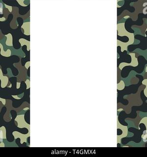 camouflage frame icon cartoon vector illustration graphic design Stock Vector