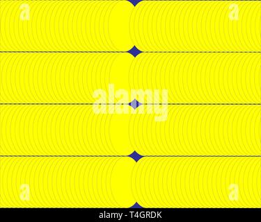 pattern of yellow circles on a blue background, a bright symmetry, the element for the designer, decoration, print, screen saver Stock Vector