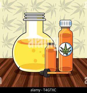 Cannabis medical concept Stock Vector