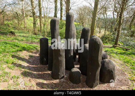The Tremenheere Sculpture Gardens, Gulval, near Penzance, Cornwall, UK. Stock Photo