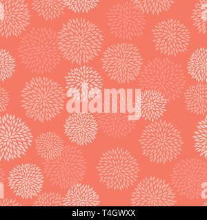Seamless abstract Dahlia pattern. Simple Dahlia flower ornament. Vector illustration background for interior, fashion, textile, surface, web, decor Stock Vector