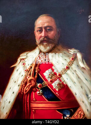 Henry John Hudson, Portrait of King Edward VII, 1902 Stock Photo