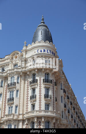 Carlton Hotel, Carlton InterContinental, La Croisette, Cannes, Cote d Azur, Provence, French Riviera, France, Europe Stock Photo