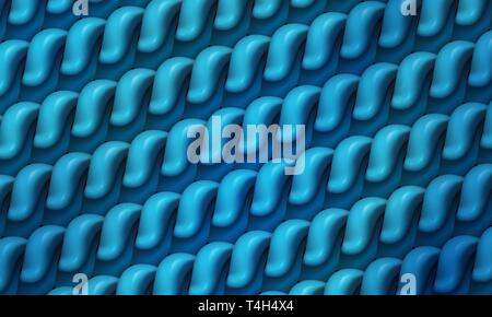 Abstract blue pattern background textures repeat with 3d like shiny objects in a row for web banner Stock Vector