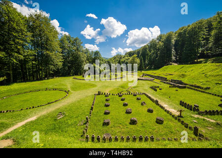 Sarmizegetusa Regia, Dacian ruins Fortress, Romania Stock Photo
