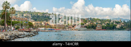 Coastline of Santa Margherita Ligure, Liguria, North West Italy Stock Photo