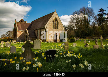 St Mary's church, Acton Burnell, Shropshire. UK Stock Photo