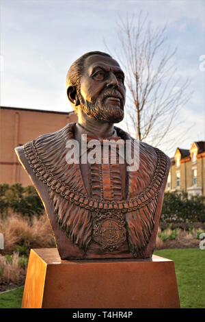 Bust Of John Houlding, Founder Of Liverpool FC Stock Photo Alamy