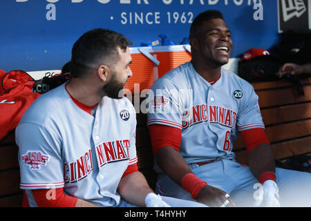 Yasiel Puig getting through Tucker Barnhart makes for a great visual