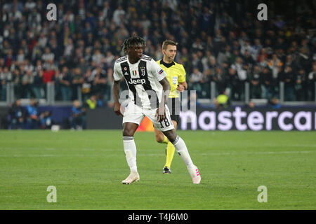 Turin, Italy. 16th Apr, 2019. football, CHAMPIONS LEAGUE UEFA 2018-19 JUVENTUS VS AJAX 1-2 in the picture: KEAN Credit: Independent Photo Agency/Alamy Live News Stock Photo