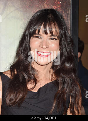 HOLLYWOOD, CA - APRIL 15: Patricia Velasquez arrives at the premiere of Warner Bros' 'The Curse Of La Llorona' at the Egyptian Theatre on April 15, 2019 in Hollywood, California. Stock Photo