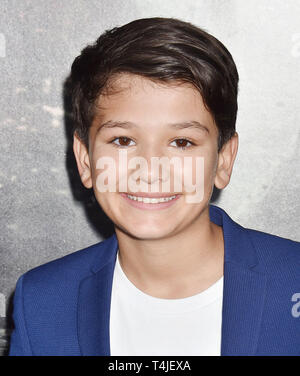 HOLLYWOOD, CA - APRIL 15: Roman Christou arrives at the premiere of Warner Bros' 'The Curse Of La Llorona' at the Egyptian Theatre on April 15, 2019 in Hollywood, California. Stock Photo