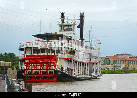 Steamer Natchez tour boat on The Mississippi River New Orleans USA ...