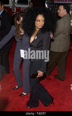 LOS ANGELES, CA. September 20, 2004: Singer DIANA ROSS at the world premiere, in Hollywood, of Ladder 49. Stock Photo