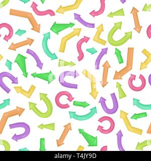 Hand drawn arrows. Seamless pattern background. Vector illustration. Design for wrapping paper. Stock Vector