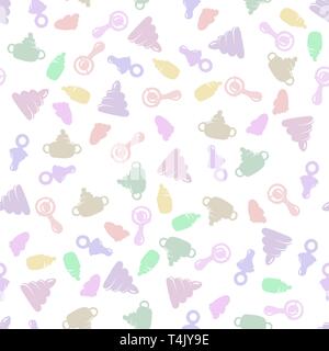Baby design. Seamless pattern background. Vector illustration. Pastel colors Stock Vector