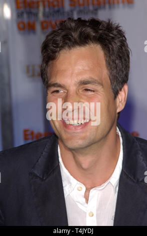 LOS ANGELES, CA. September 23, 2004: Actor MARK RUFFALO at the DVD launch party, in Los Angeles, for his movie Eternal Sunshine of the Spotless Mind. Stock Photo