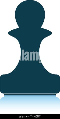 Stamp icon. Shadow reflection design. Vector illustration. Stock Vector