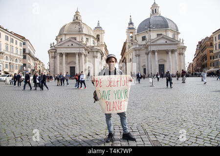 Roma, Italy. 16th Apr, 2019. Andrea Satta Some students present the FridayForFuture event that will take place in Rome next March 18th Credit: Matteo Nardone/Pacific Press/Alamy Live News Stock Photo