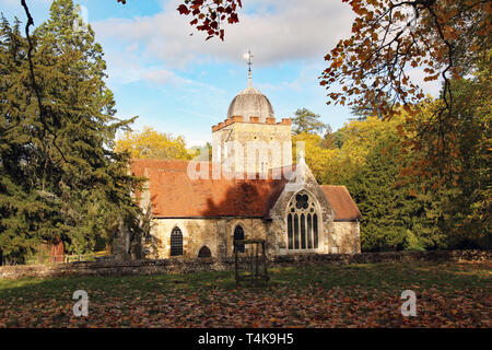 St Peter and St Paul’s church in the Surrey Hills in Albury near Guildford Stock Photo
