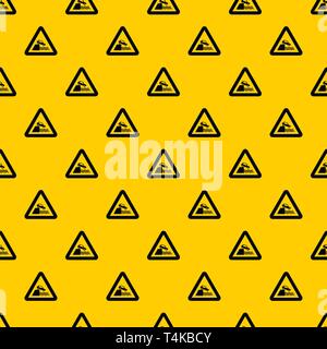 Riverbank traffic sign pattern vector Stock Vector