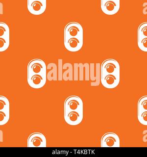 Traffic light railway pattern vector orange Stock Vector