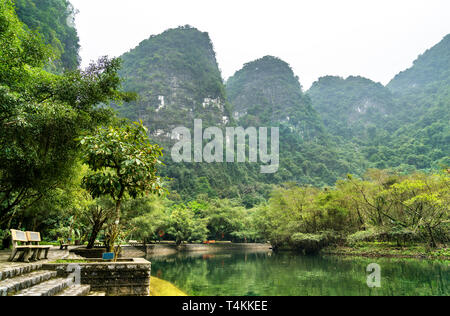 Trang An Scenic Landscape Complex in Vietnam Stock Photo