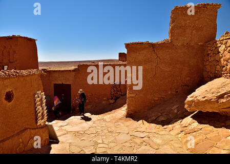 Visitors to the site are not only astonished at the historical beauty and uniqueness of this World Heritage Site in Morocco, but many find themselves  Stock Photo