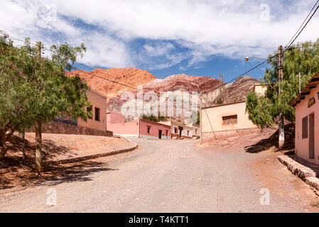 Street view of Purmamarca, in Jujuy Province, Argentina. Stock Photo
