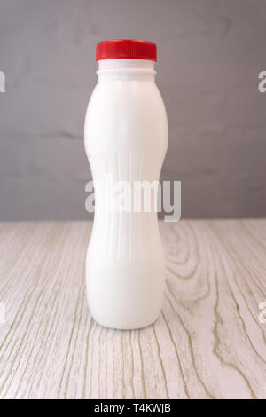 Yogurt plastic bottle isolated on background Stock Photo