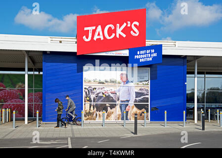 A branch of Jack's (part of Tesco) in Immingham, North Lincolnshire, England UK Stock Photo