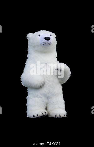 Pink Teddy bear patch isolated on white background Stock Photo - Alamy