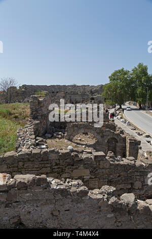 theatre, Side, Province Antalya, Turkey Stock Photo