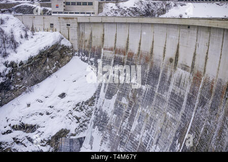 Tignes Dam, Tignes, Savoie, France Stock Photo
