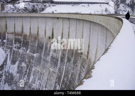 Tignes Dam, Tignes, Savoie, France Stock Photo