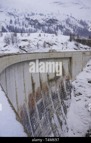Tignes Dam, Tignes, Savoie, France Stock Photo